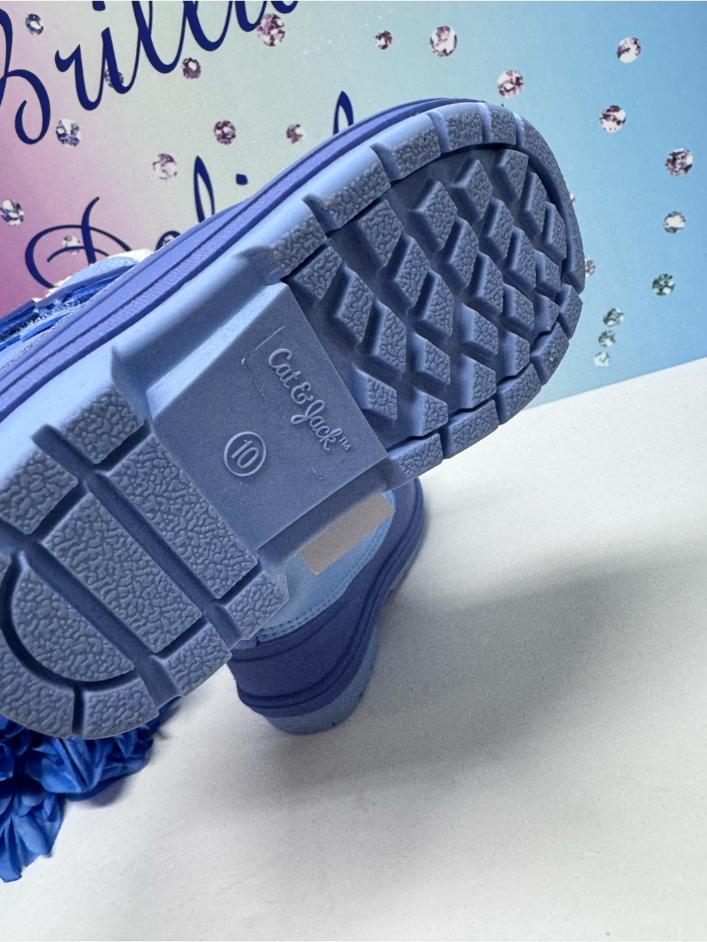 ❄️NIB BLUE IRIDESCENT SNOW BOOTS - Picture 8 of 14
